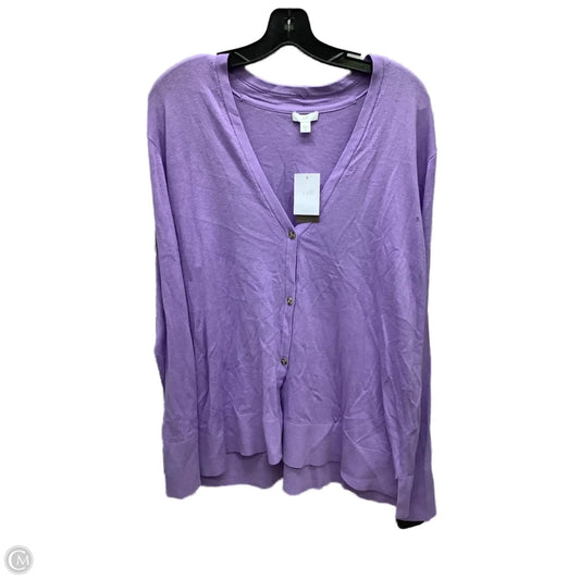 Cardigan By J. Jill In Mauve, Size: Xl