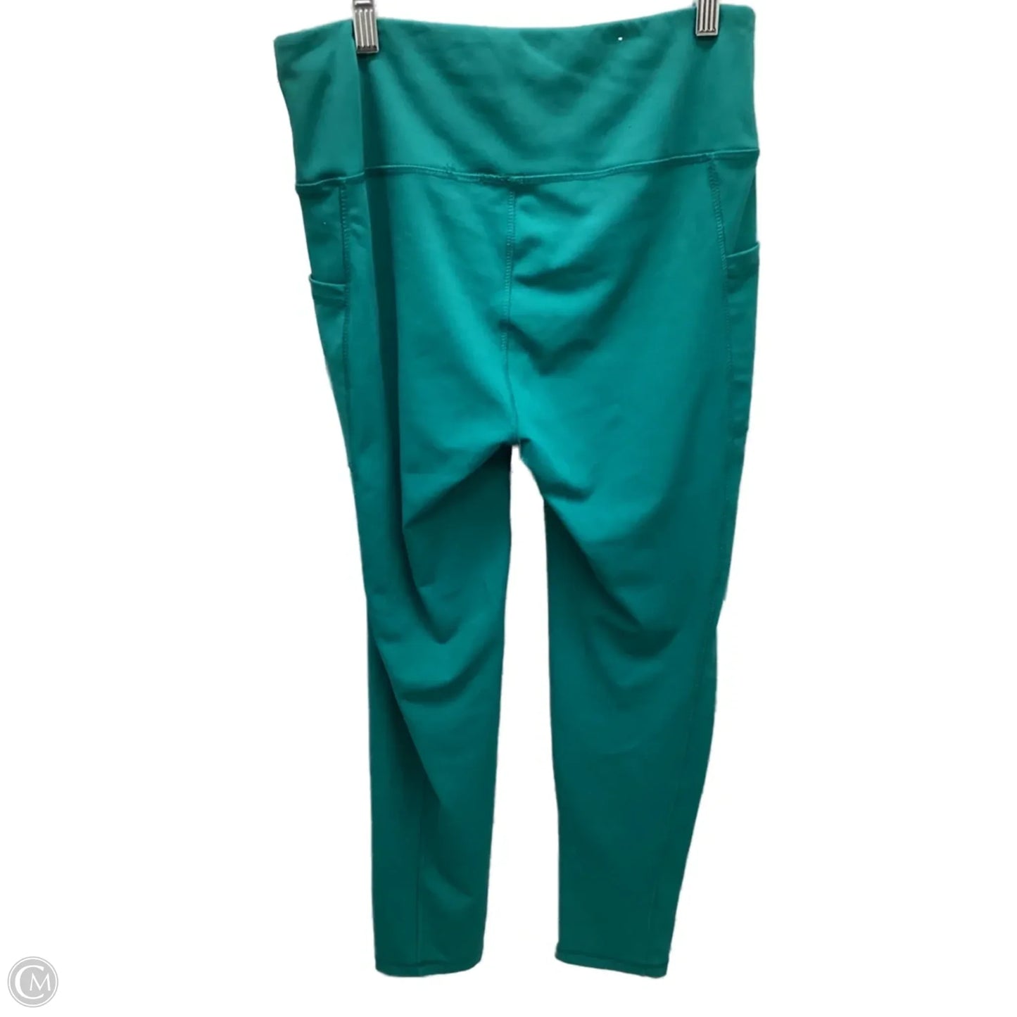 Athletic Leggings By Beverly Hills Polo Club In Green, Size: Xl