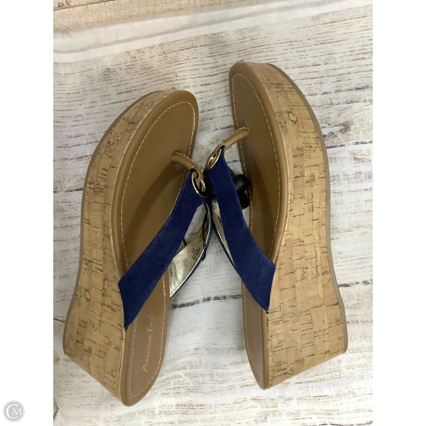 Sandals Heels Block By American Eagle In Brown, Size: 7.5