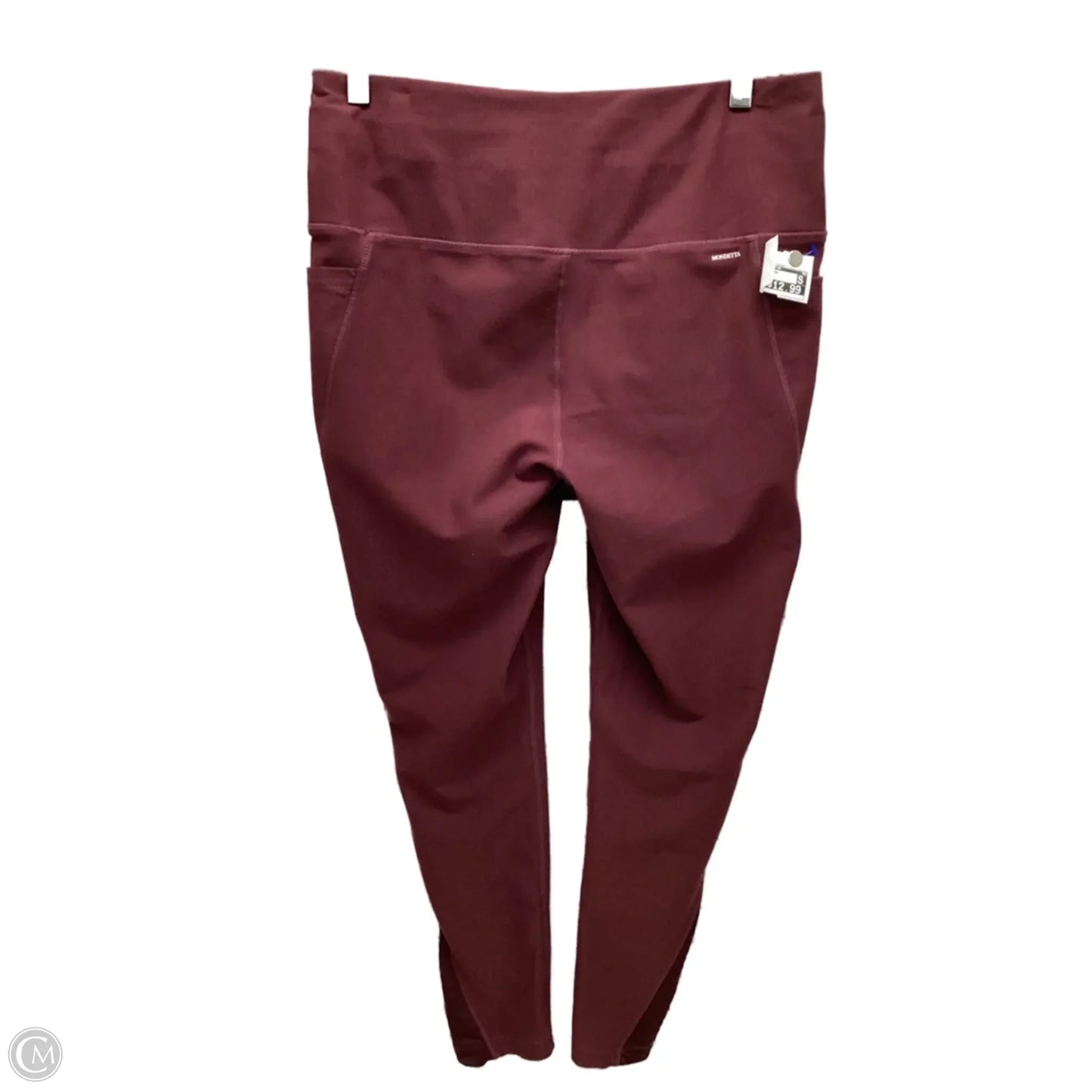 Athletic Leggings By Clothes Mentor In Maroon, Size: L