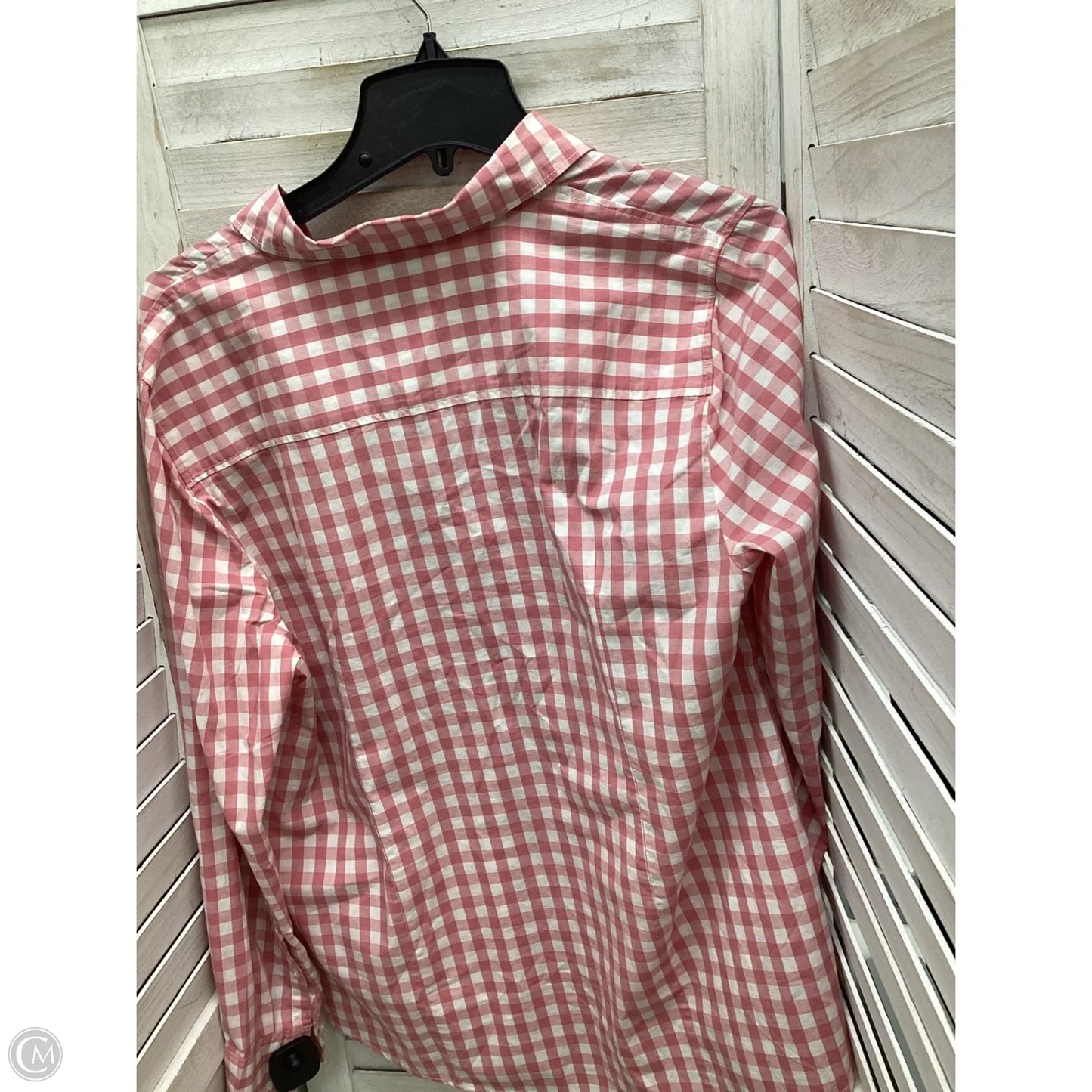 Top Long Sleeve By J. Crew In Plaid Pattern, Size: Xl