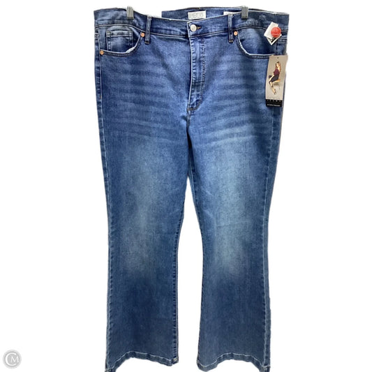 Jeans Flared By Sofia By Sofia Vergara In Blue Denim, Size: 20