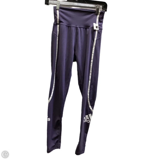 Athletic Leggings By Adidas In Blue, Size: S