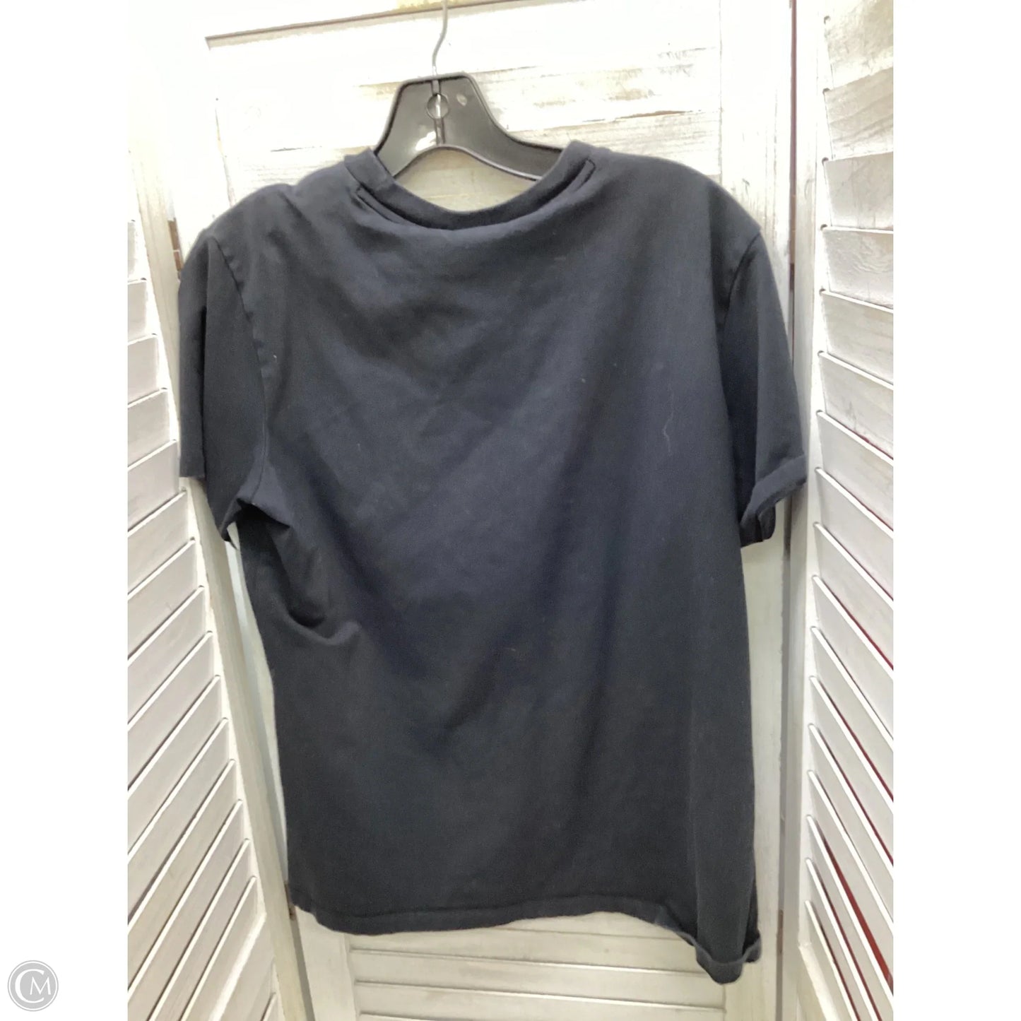 Top Short Sleeve By Adidas In Black, Size: L