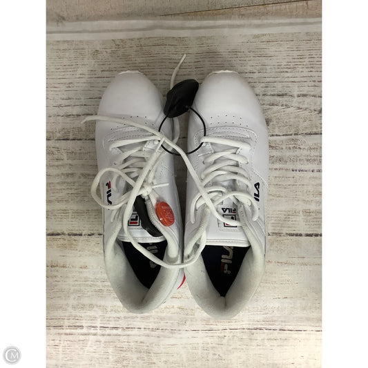 Shoes Athletic By Fila In White, Size: 7.5