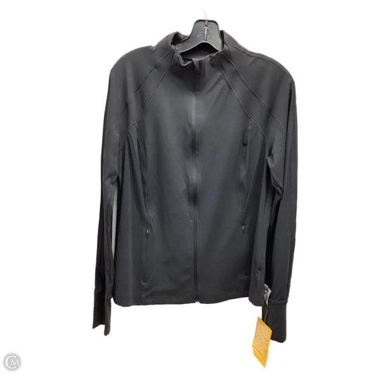 Athletic Jacket By Avia In Black, Size: 12