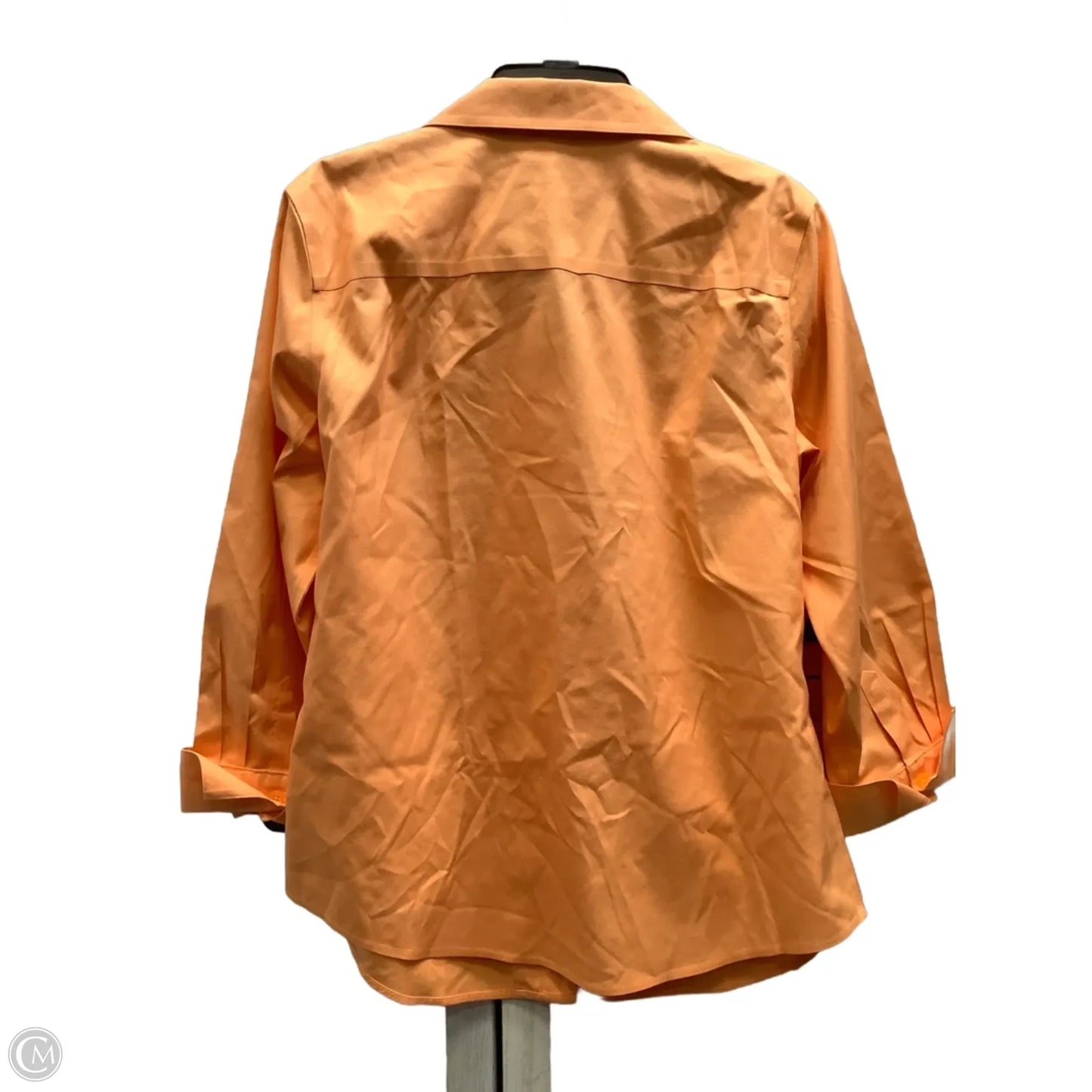 Top Long Sleeve By Chicos In Orange, Size: S