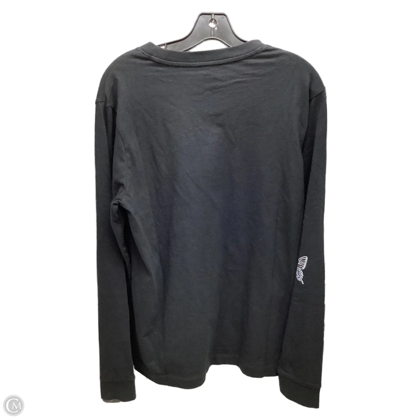 Top Long Sleeve By Vans In Black, Size: L