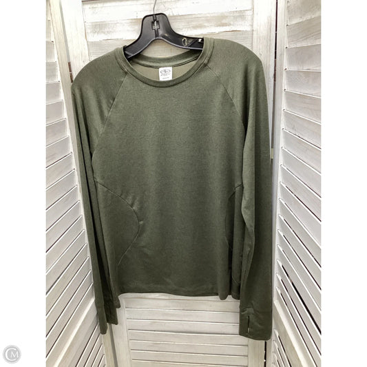 Top Long Sleeve By Athletic Works In Green, Size: L