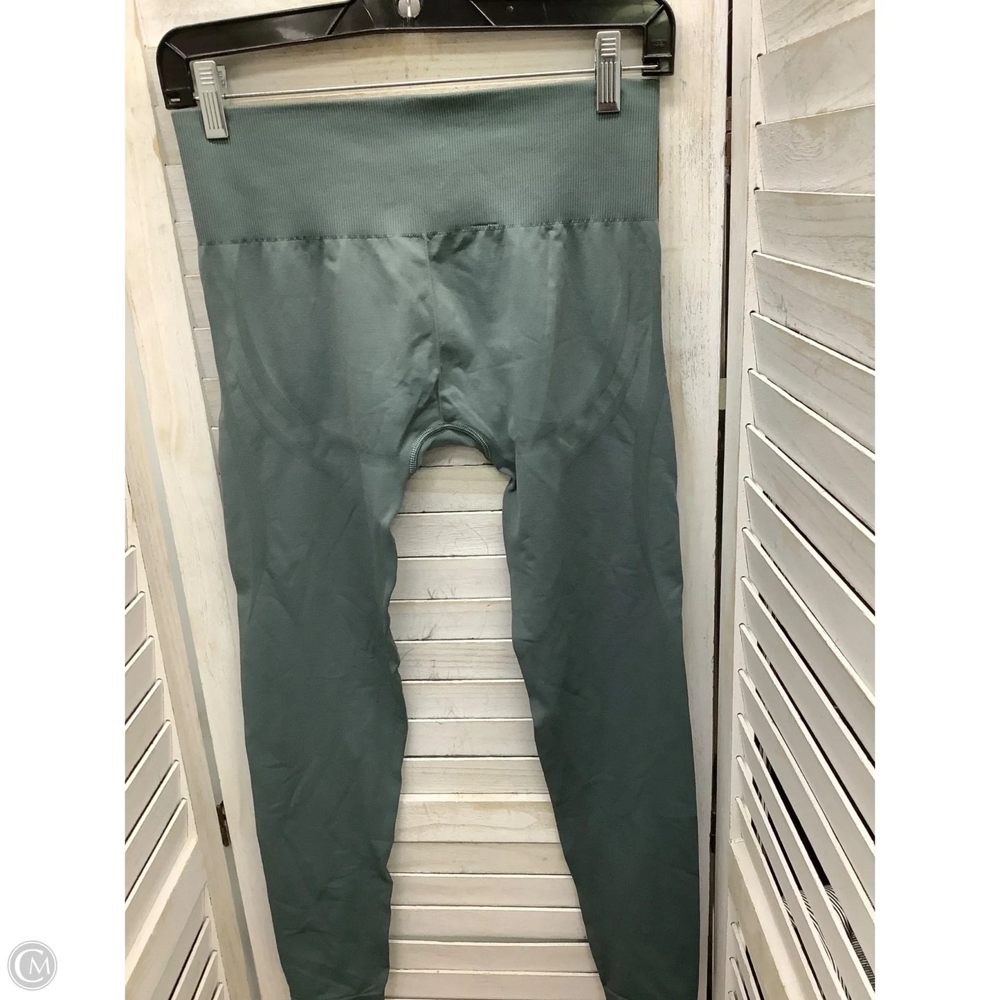 Athletic Leggings By Gym Shark In Green, Size: M