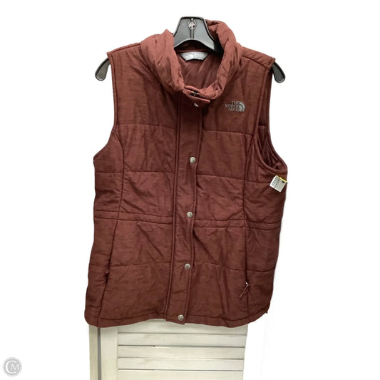 Vest Other By The North Face In Maroon, Size: L