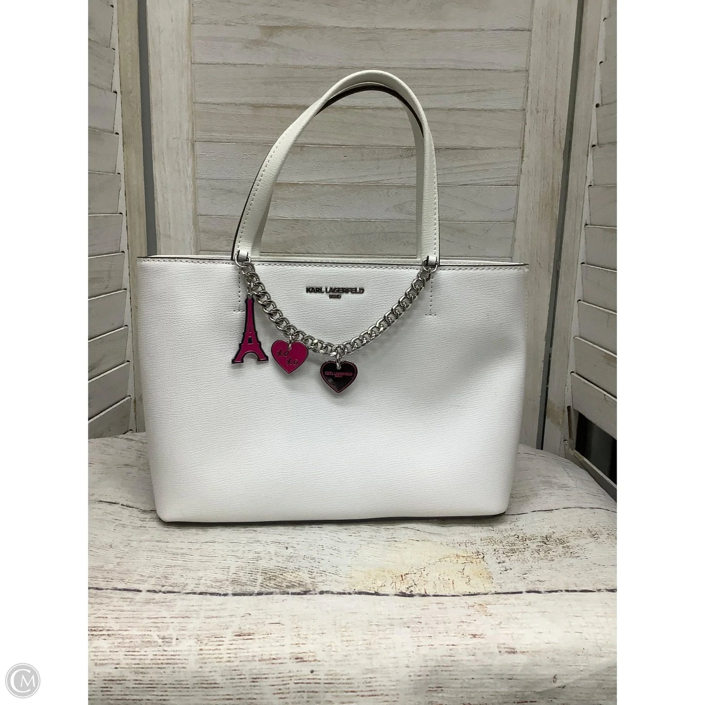 Handbag Designer By Karl Lagerfeld, Size: Medium