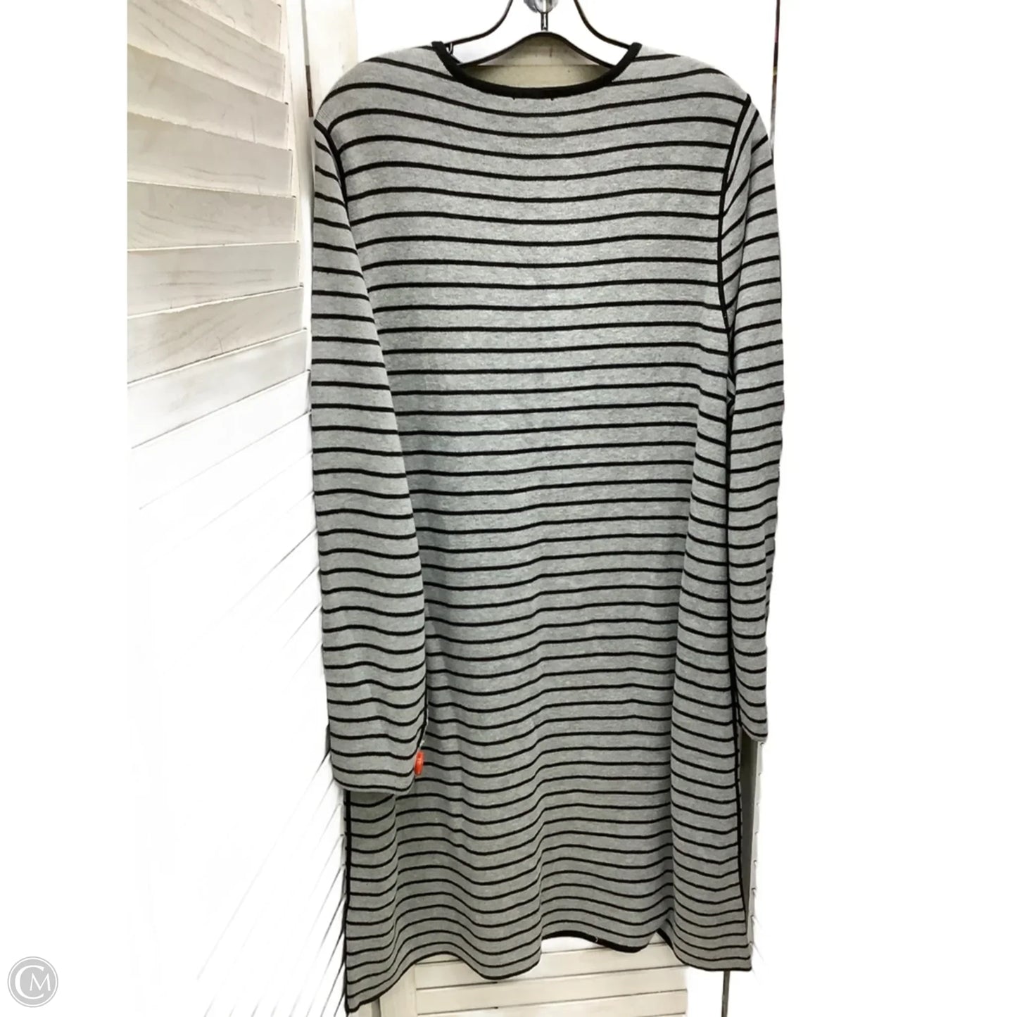 Dress Casual Midi By J. Jill In Black & Grey, Size: Xl