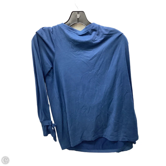 Top Long Sleeve By Banana Republic In Blue, Size: M