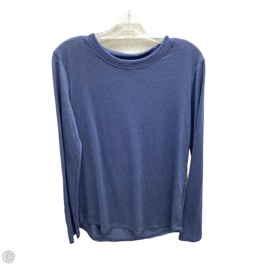 Top Long Sleeve By Banana Republic In Blue, Size: M