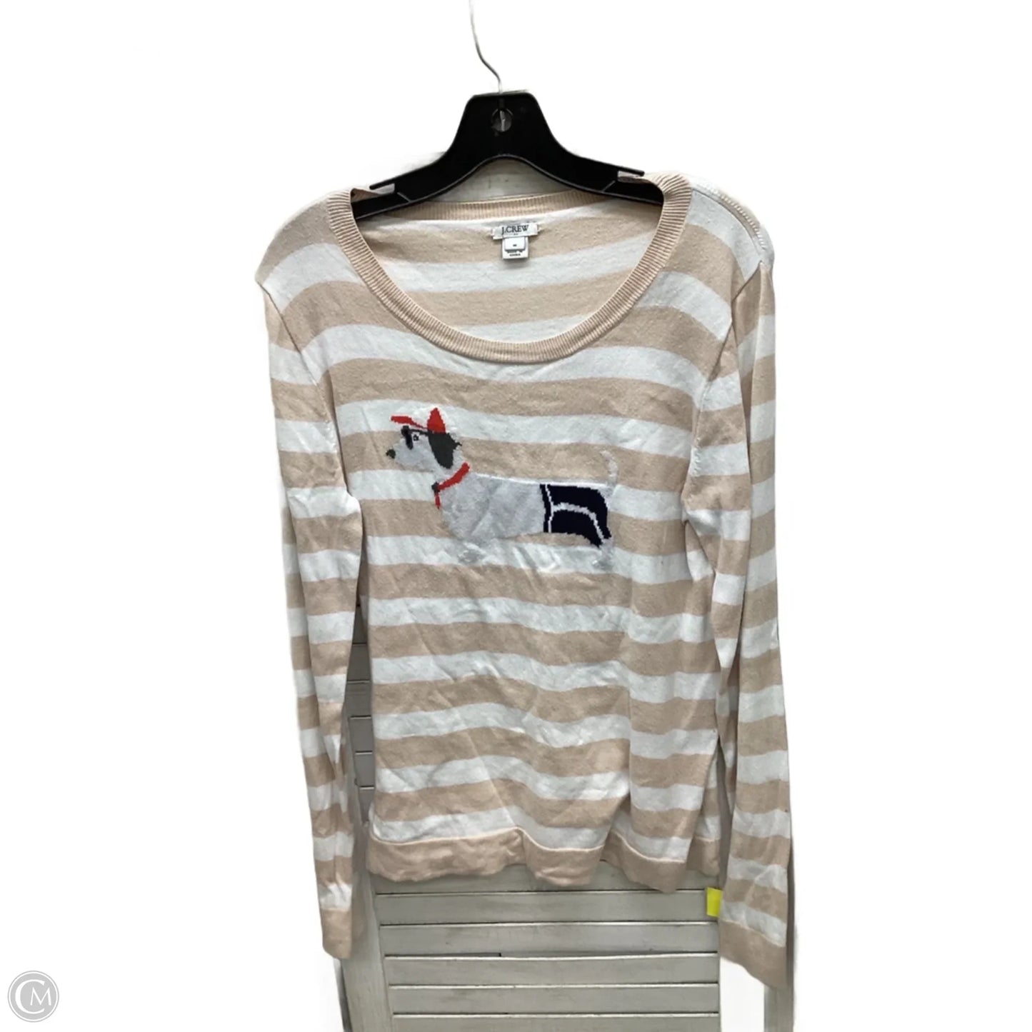 Top Long Sleeve By J. Crew In Striped Pattern, Size: M