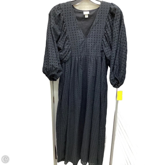 Dress Casual Maxi By A New Day In Black, Size: Xs