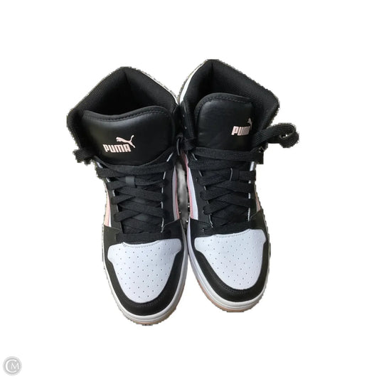 Shoes Flats By Puma In Black & Pink, Size: 9.5
