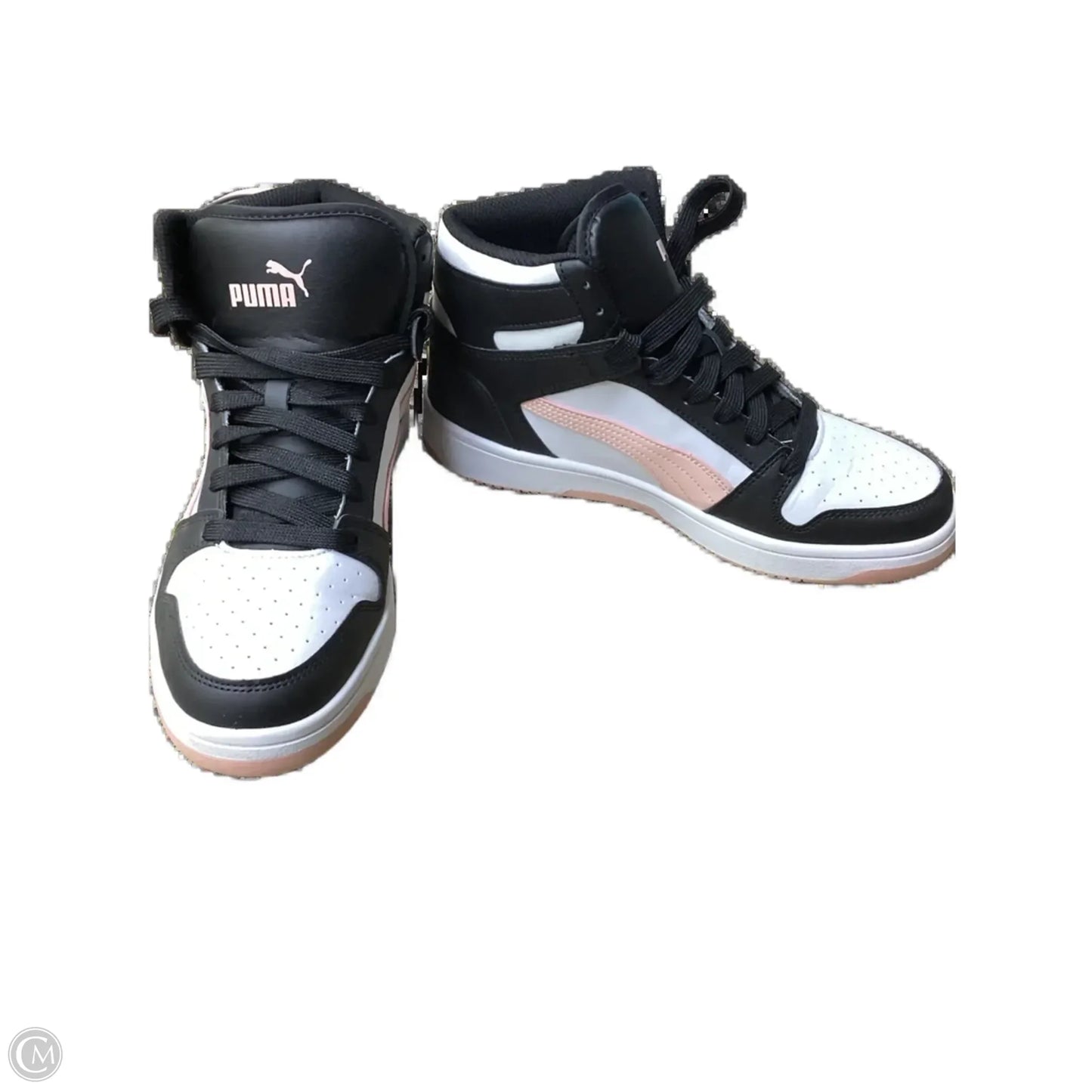 Shoes Flats By Puma In Black & Pink, Size: 9.5