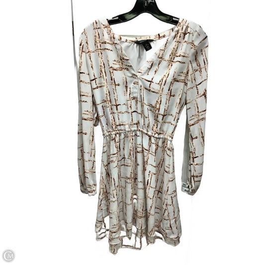 Dress Casual Midi By White House Black Market In Multi-colored, Size: 00