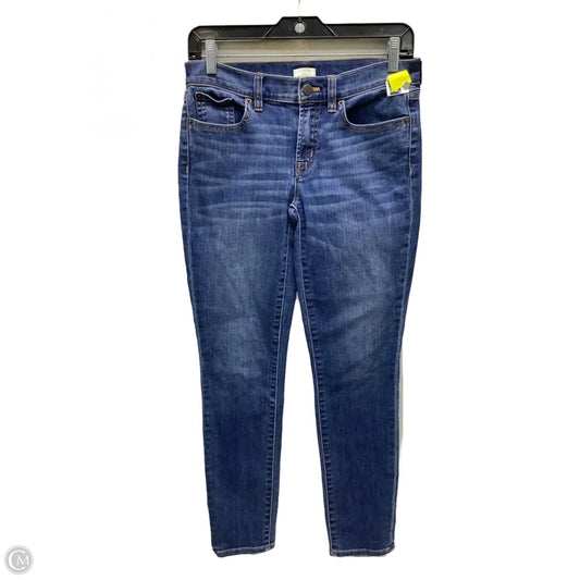 Jeans Skinny By J. Crew In Blue Denim, Size: 4