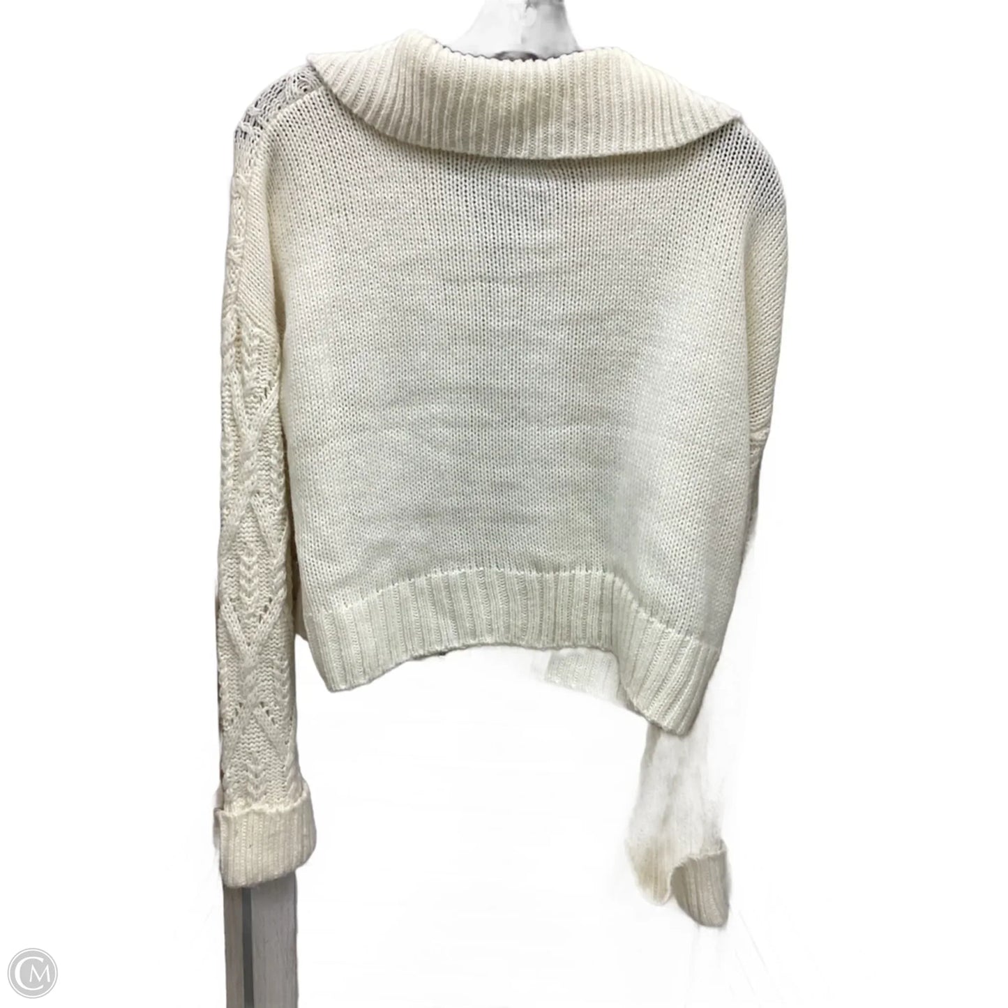 Sweater By Pink Rose In Ivory, Size: L