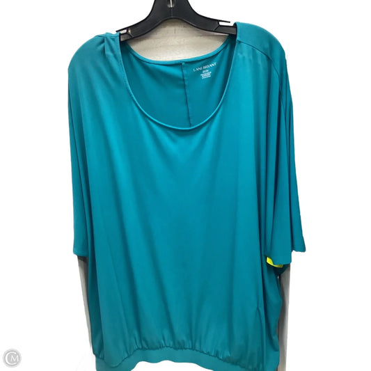 Top Short Sleeve By Lane Bryant In Teal, Size: 22