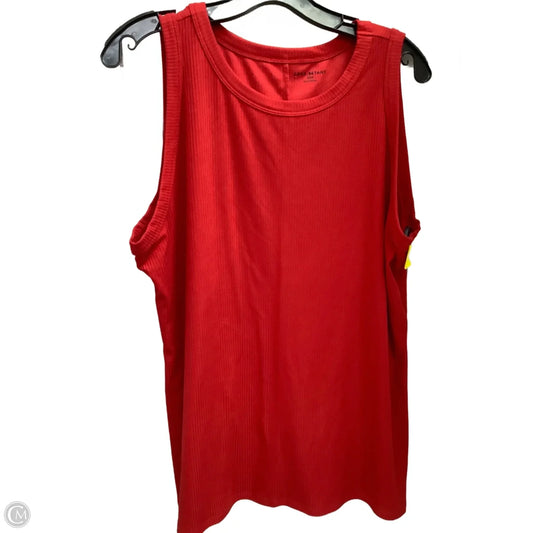 Top Sleeveless By Lane Bryant In Red, Size: 3x