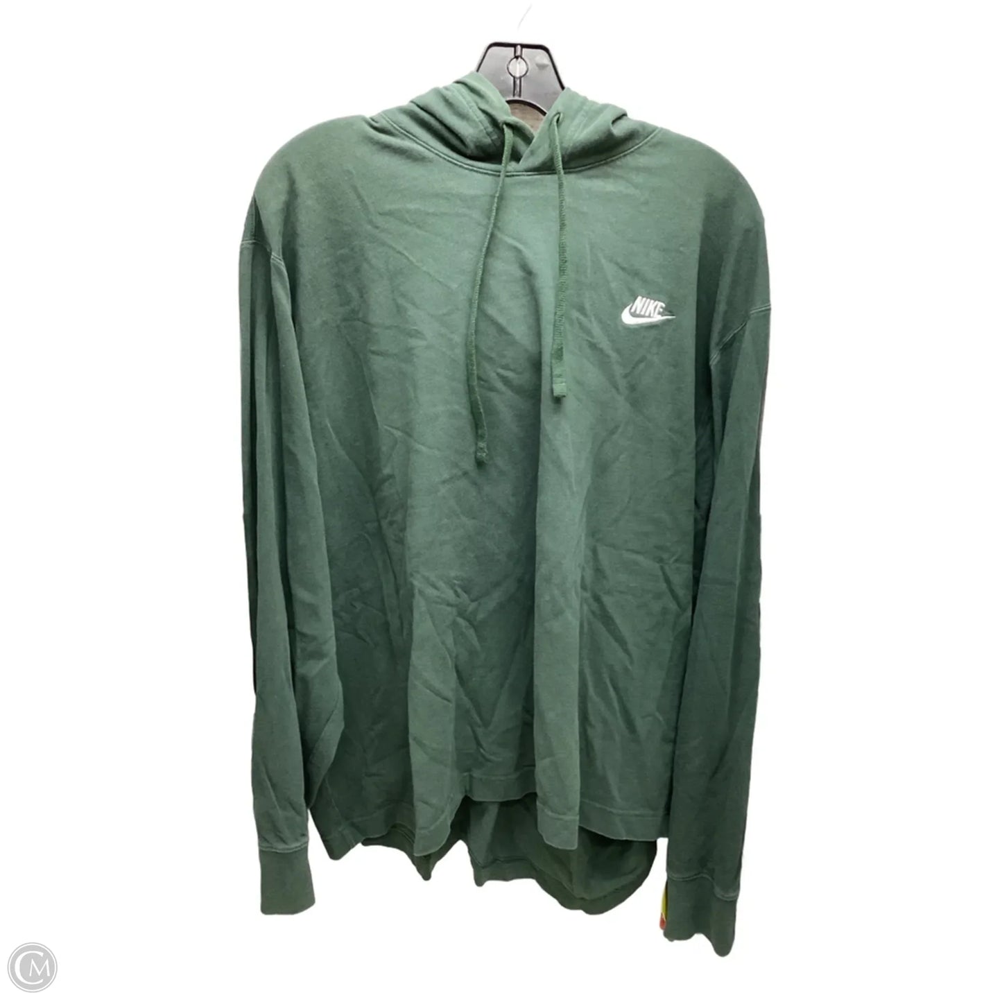Sweatshirt Hoodie By Nike In Green, Size: Xxl