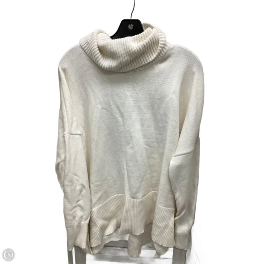 Sweater By Loft In Ivory, Size: M