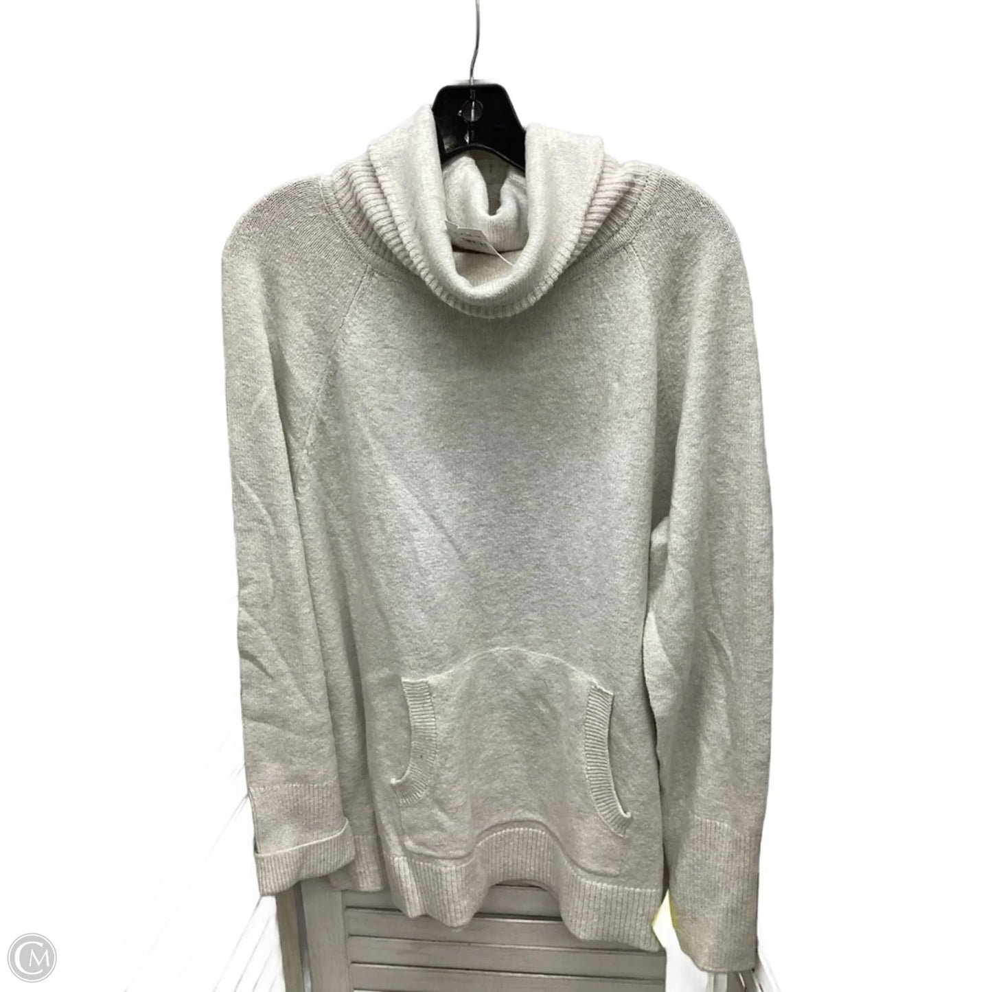 Sweater By Loft In Ivory, Size: Xl