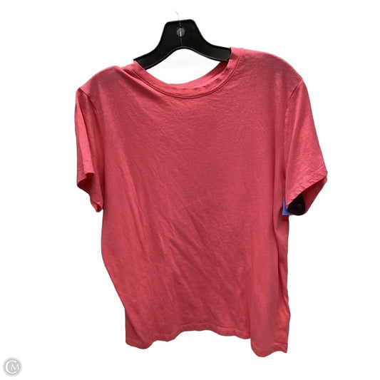 Top Short Sleeve By A New Day In Pink, Size: Xl