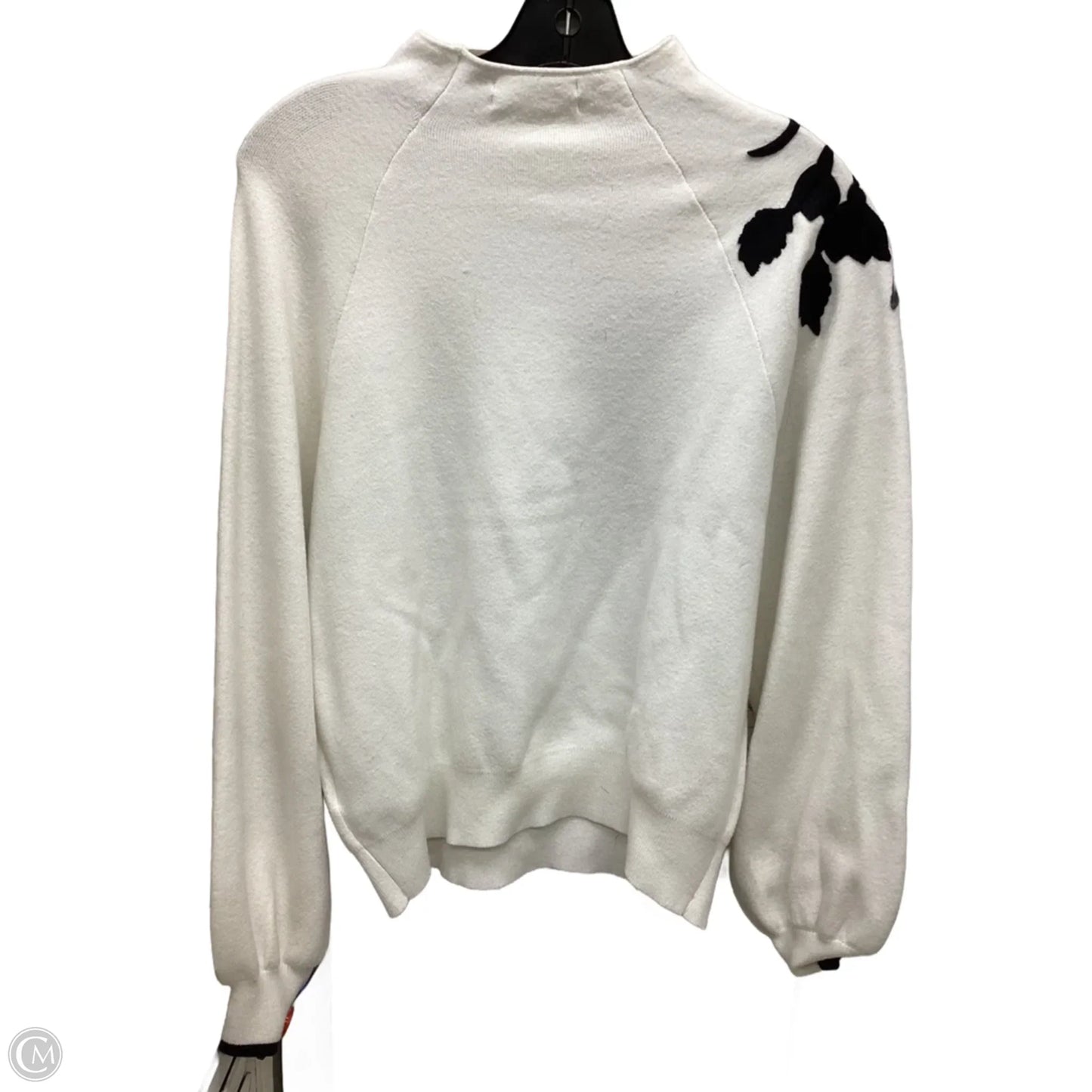 Sweater By Anthropologie In Black & White, Size: M