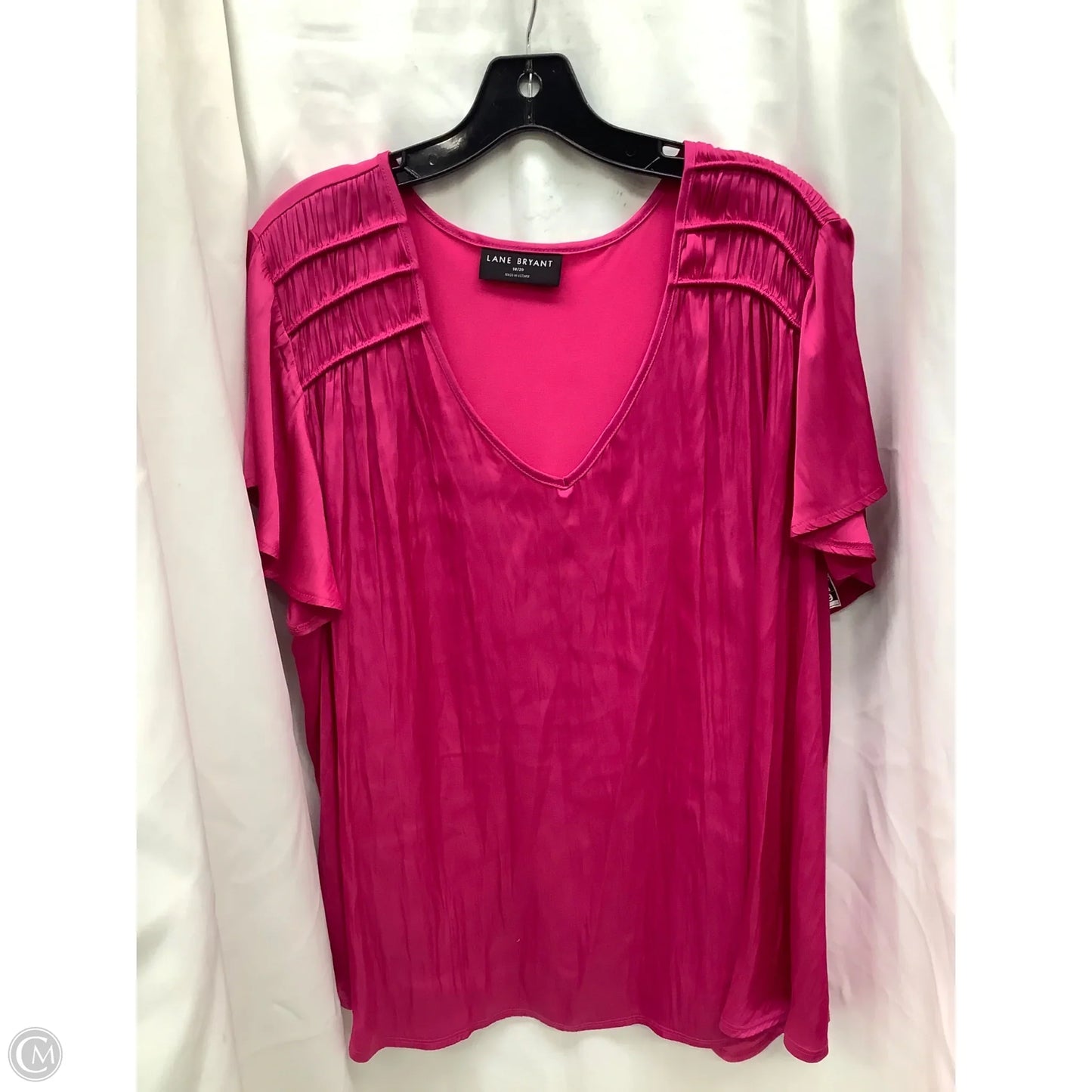 Top Short Sleeve By Lane Bryant In Pink, Size: 18