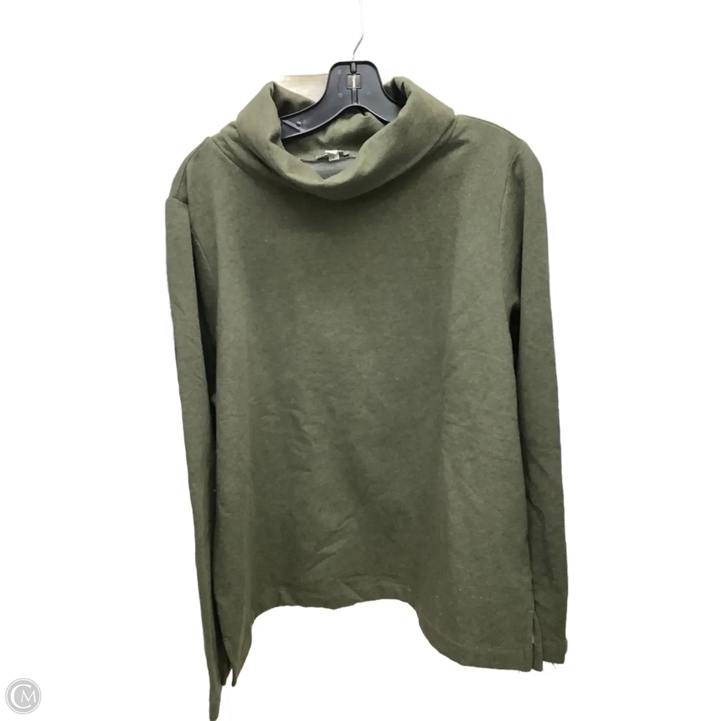 Top Long Sleeve By Talbots In Green, Size: Xl