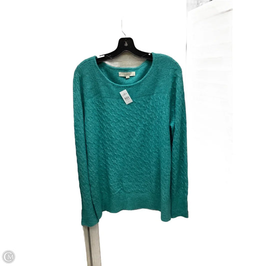 Sweater By Loft In Teal, Size: Xl