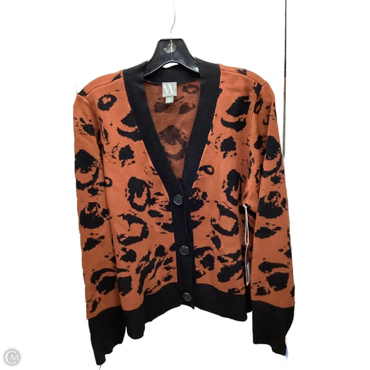 Cardigan By Worthington In Black & Brown, Size: Xl