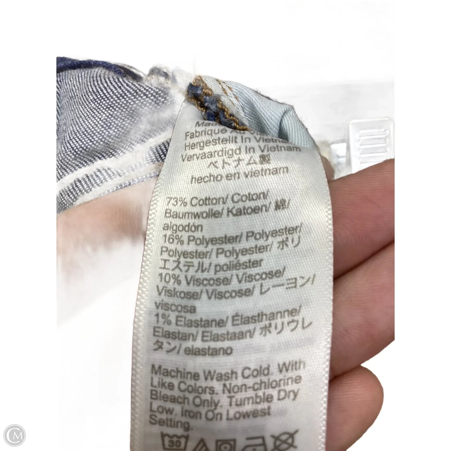 Jeans Skinny By J. Crew In Blue Denim, Size: 12