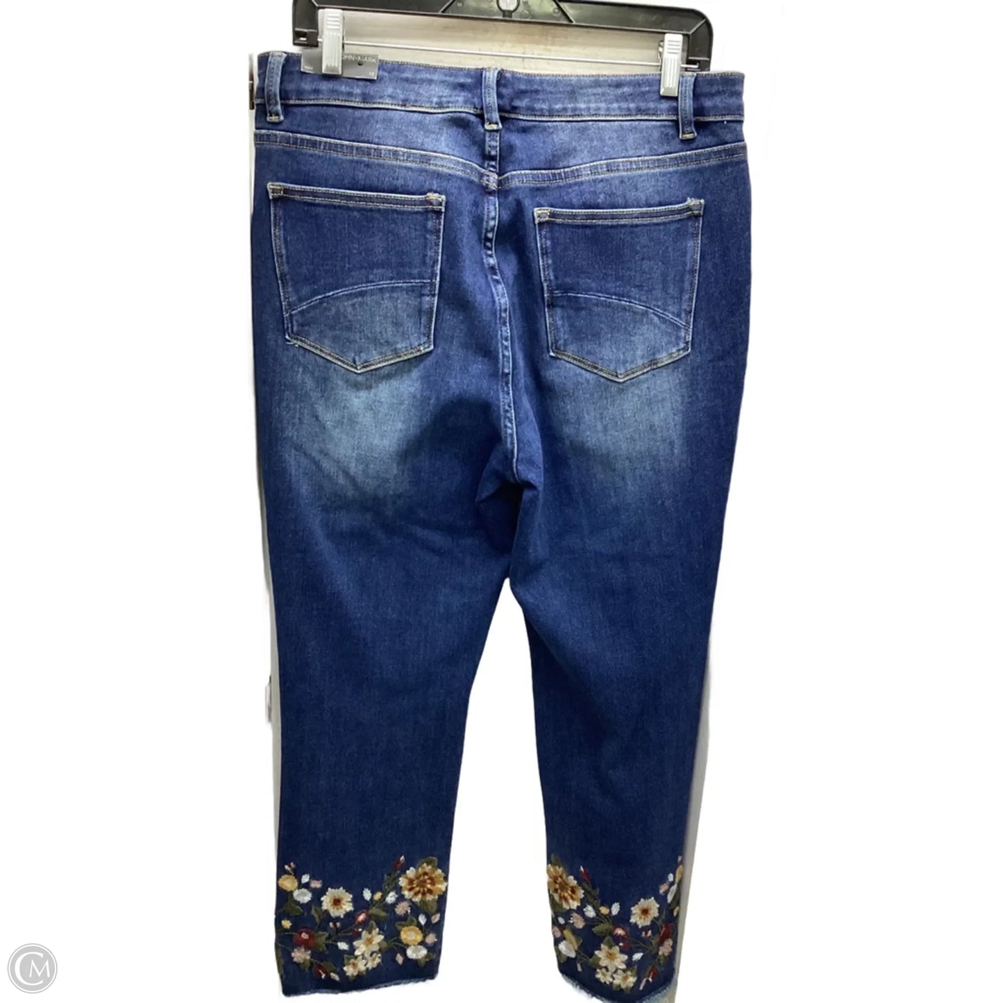 Jeans Straight By John Mark In Blue Denim, Size: 12