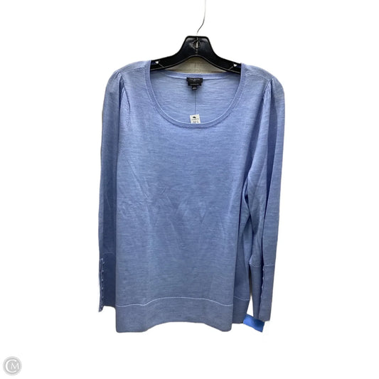 Top Long Sleeve By Talbots In Blue, Size: 1x
