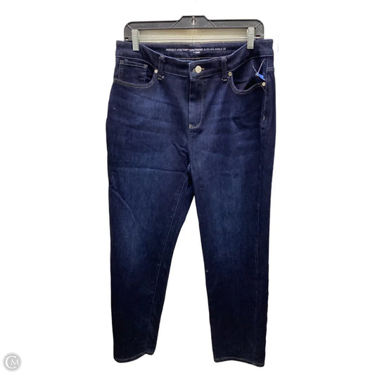 Jeans Boyfriend By Chicos In Blue Denim, Size: 10