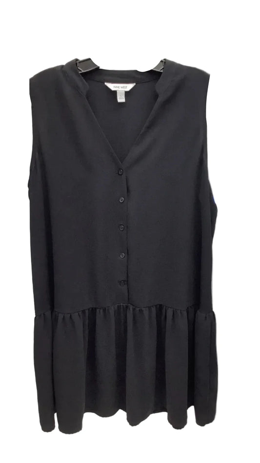 Dress Casual Midi By Nine West Apparel In Black, Size: L