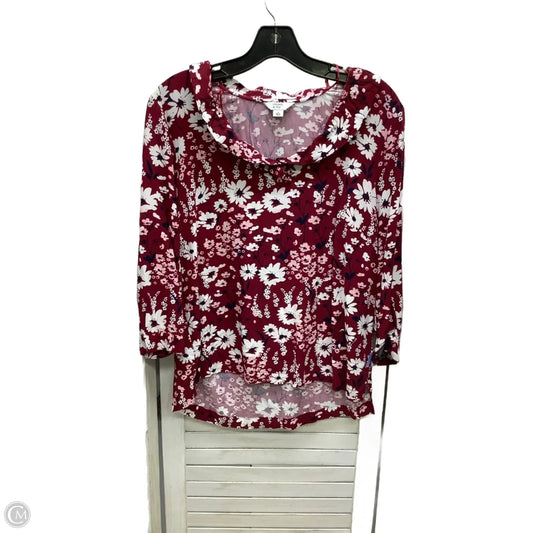 Top Long Sleeve By Crown And Ivy In Floral Print, Size: S