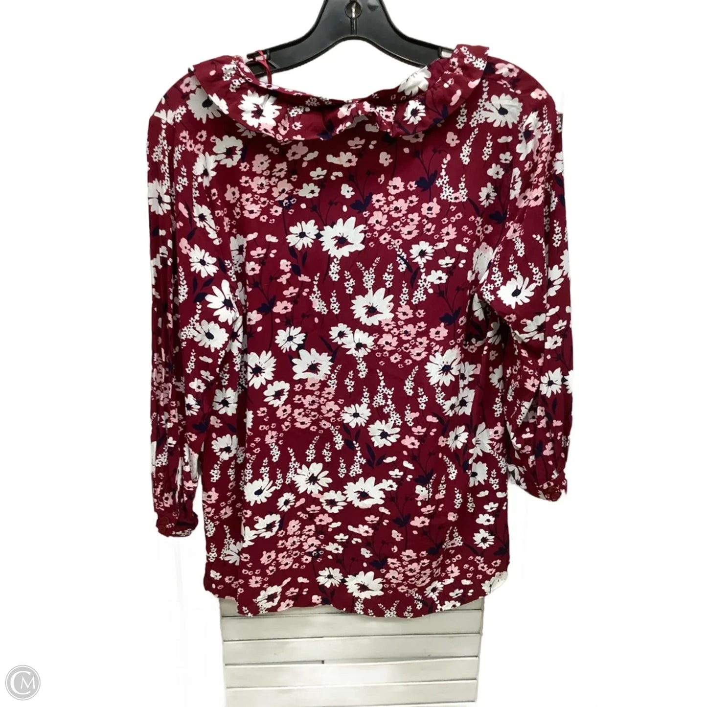 Top Long Sleeve By Crown And Ivy In Floral Print, Size: S