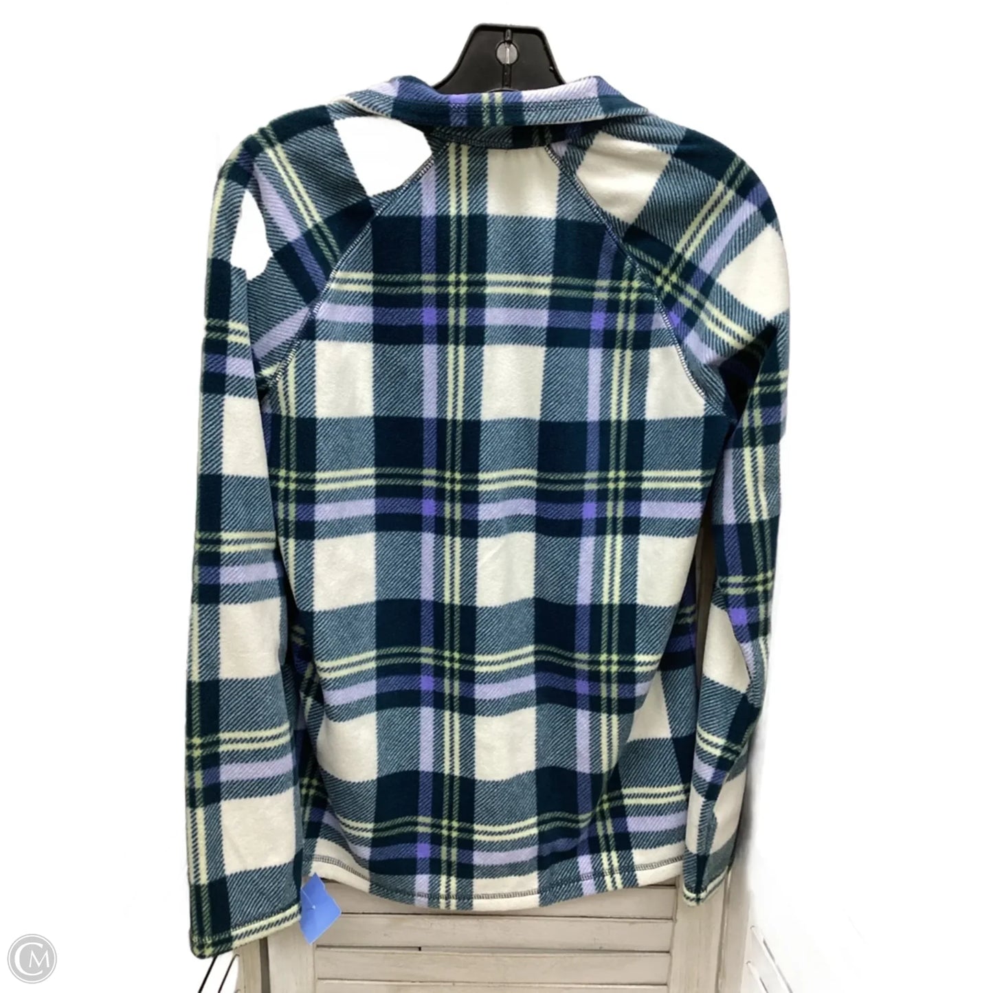 Jacket Shirt By Eddie Bauer In Plaid Pattern, Size: S