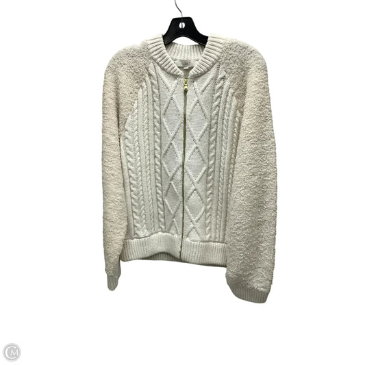 Sweater By Loft In Ivory, Size: Xl