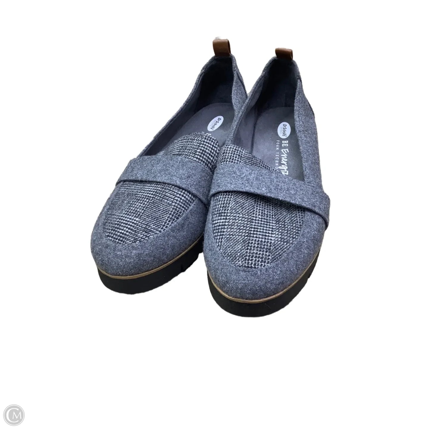 Shoes Flats By Dr Scholls In Black & Grey, Size: 7.5