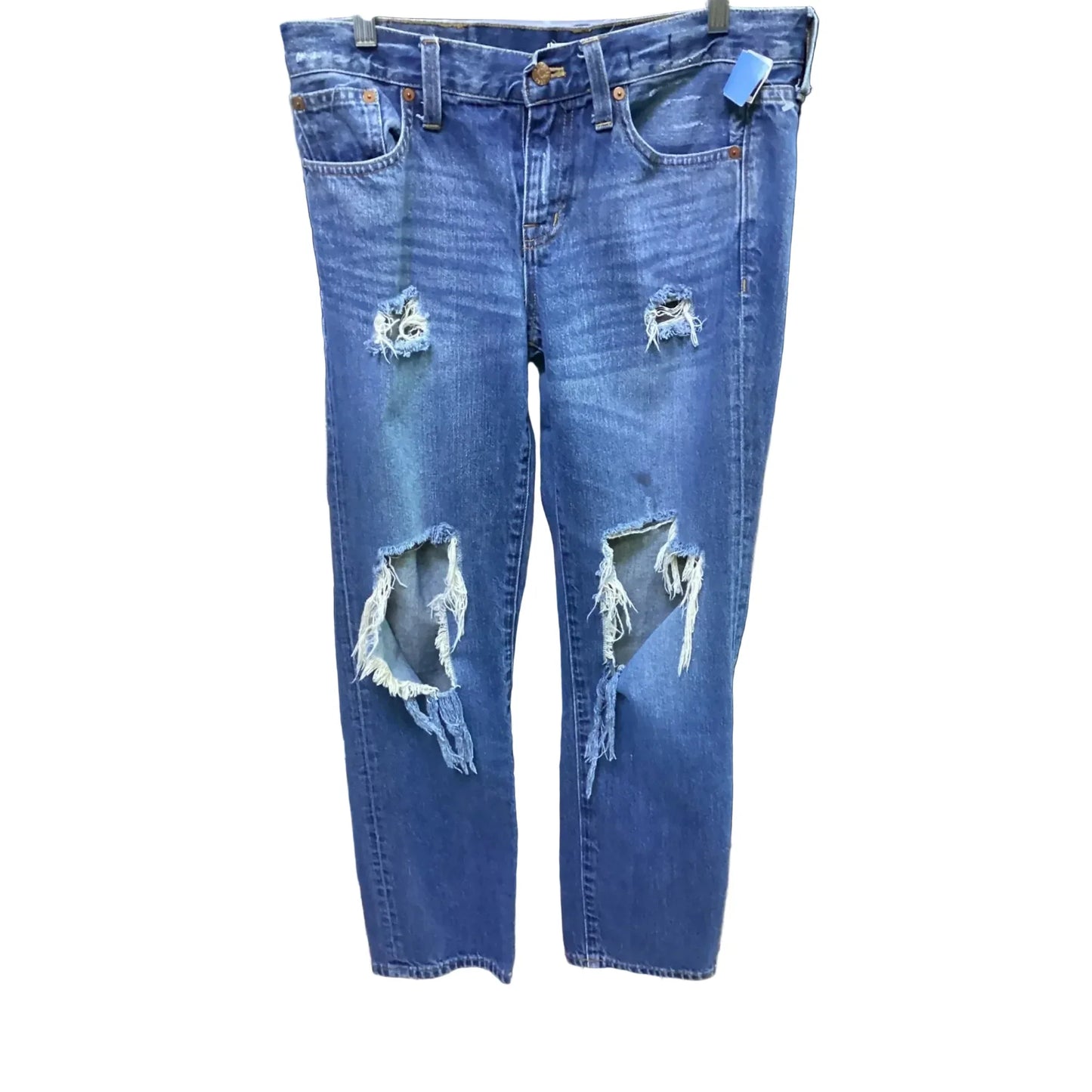 Jeans Boyfriend By Madewell In Blue, Size: 4