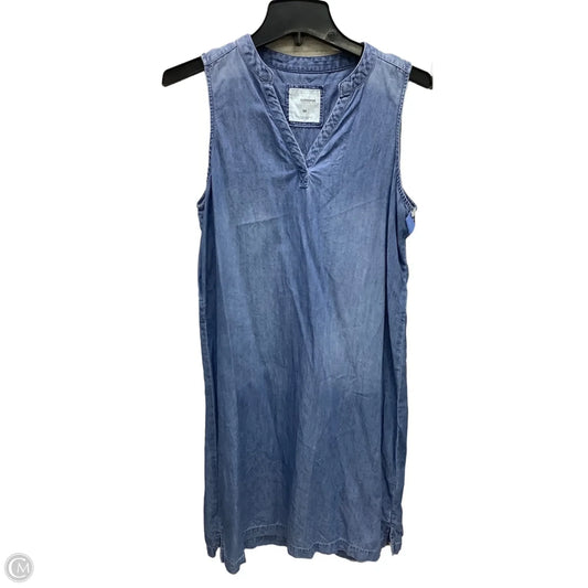 Dress Casual Midi By Sonoma In Blue Denim, Size: M