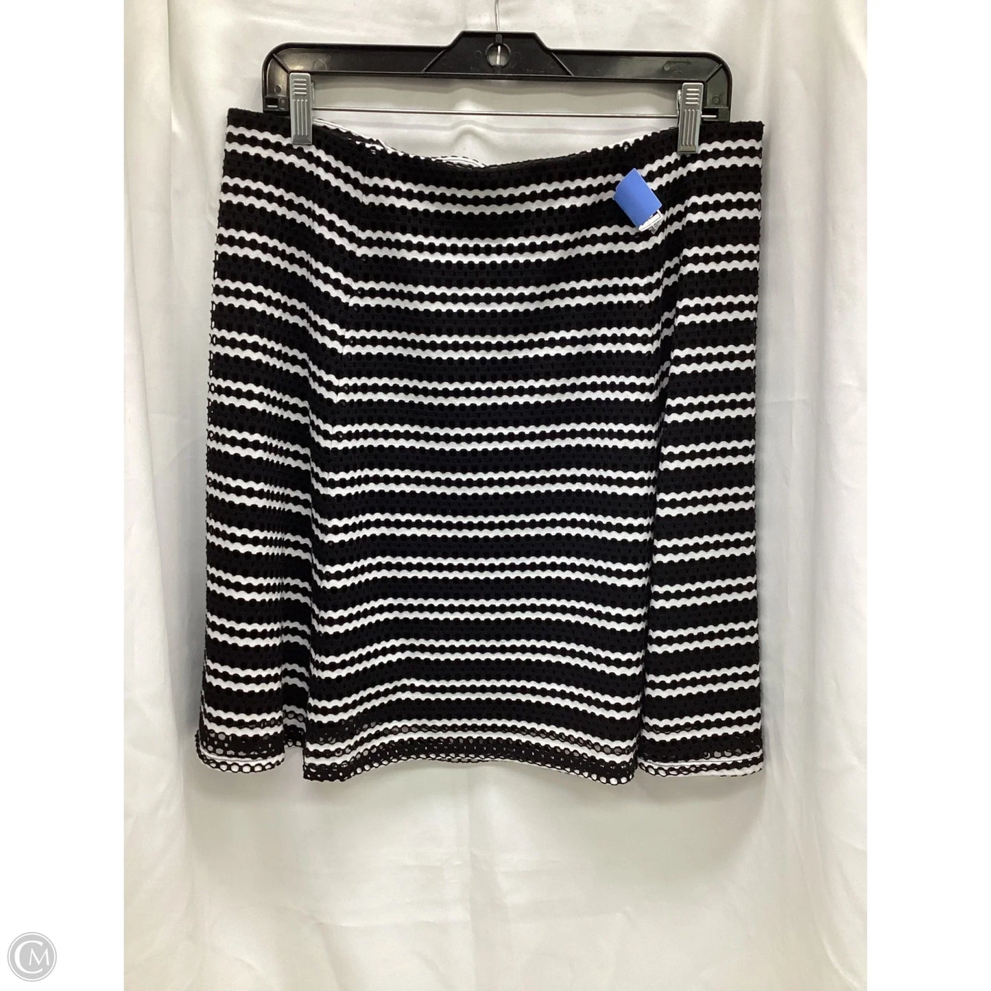 Skirt Midi By Cato In Black & White, Size: L